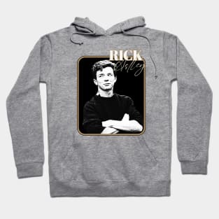 rick astley dark creme Hoodie